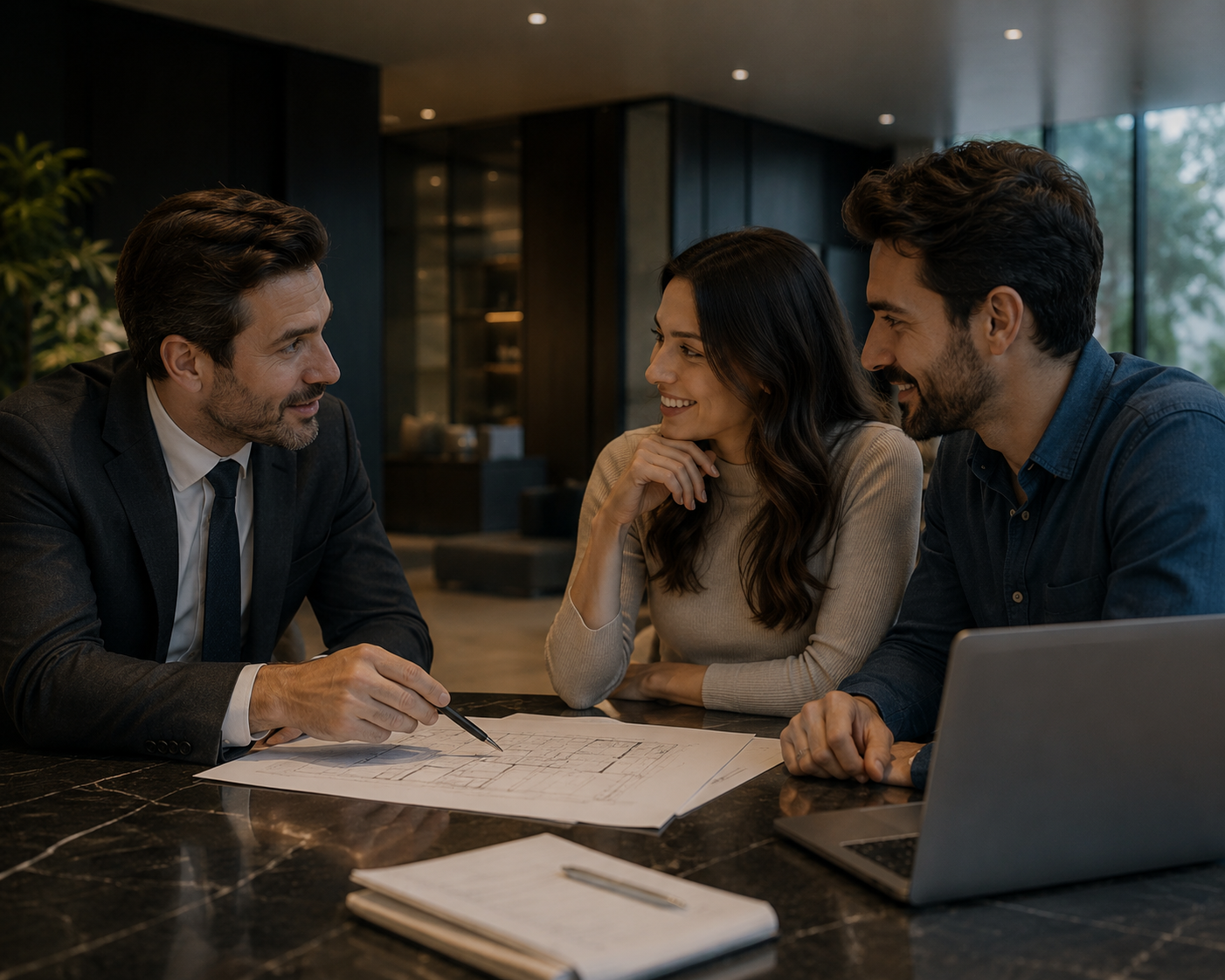 A Venesta advisor reviewing options with clients